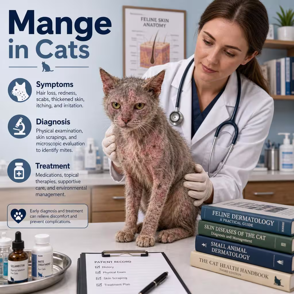Mange in Cats Symptoms, Diagnosis, and Complete Treatment